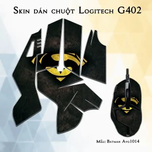Skin dán chuột Logitech G402 mẫu Batman Avg1014