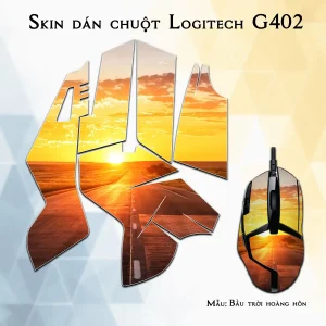 Skin dán chuột Logitech G402 mẫu Bầu trời hoàng hôn