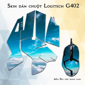 Skin dán chuột Logitech G402 mẫu Bầu trời trong xanh