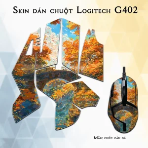 Skin dán chuột Logitech G402 mẫu chiếc cầu đá