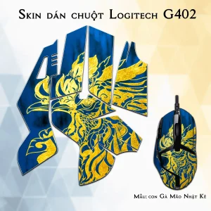 Skin dán chuột Logitech G402 mẫu con Gà Mão Nhật Kê