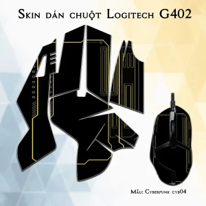 Skin dán chuột Logitech G402 mẫu Cyberpunk cyb04
