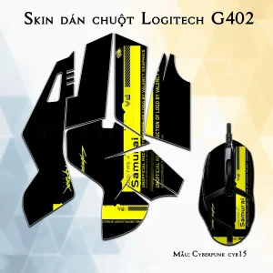 Skin dán chuột Logitech G402 mẫu Cyberpunk cyb15