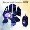 Skin dán chuột Logitech G402 mẫu cá koi ôm trăng Skin dán chuột Logitech G402 mẫu cá koi ôm trăng