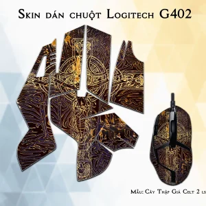 Skin dán chuột Logitech G402 mẫu Cây Thập Giá Celt 2 lsm009