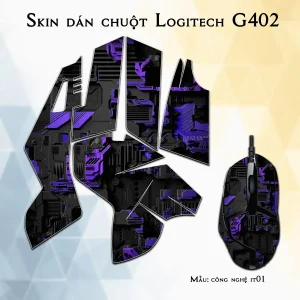 Skin dán chuột Logitech G402 mẫu công nghệ it01
