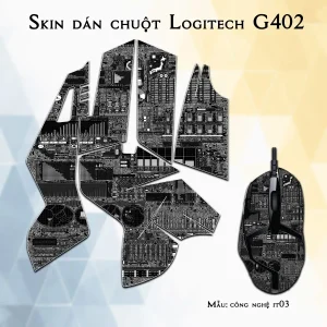 Skin dán chuột Logitech G402 mẫu công nghệ it03