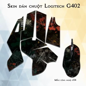 Skin dán chuột Logitech G402 mẫu công nghệ it04