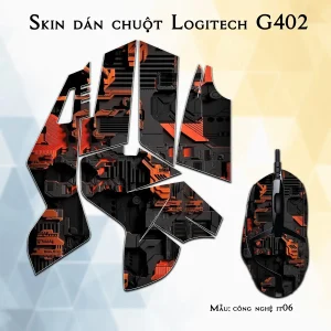 Skin dán chuột Logitech G402 mẫu công nghệ it06
