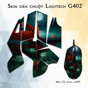 Skin dán chuột Logitech G402 mẫu Cổ phong acp005