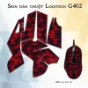 Skin dán chuột Logitech G402 mẫu da rắn đỏ Skin dán chuột Logitech G402 mẫu da rắn đỏ