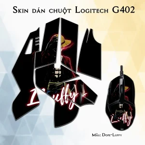 Skin dán chuột Logitech G402 mẫu Dope-Luffy