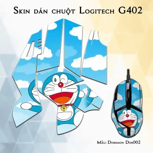 Skin dán chuột Logitech G402 mẫu Doremon Dor002