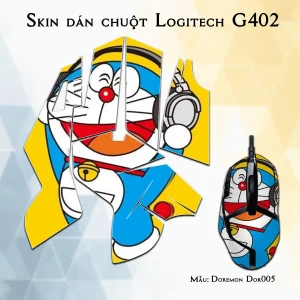 Skin dán chuột Logitech G402 mẫu Doremon Dor005