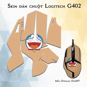 Skin dán chuột Logitech G402 mẫu Doremon Dor007