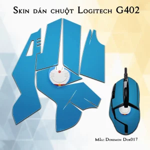Skin dán chuột Logitech G402 mẫu Doremon Dor017