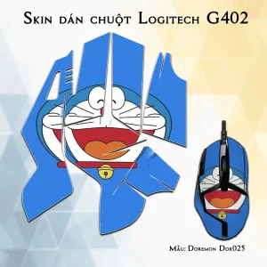 Skin dán chuột Logitech G402 mẫu Doremon Dor025