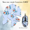 Skin dán chuột Logitech G402 mẫu Doremon Dor027 Skin dán chuột Logitech G402 mẫu Doremon Dor027