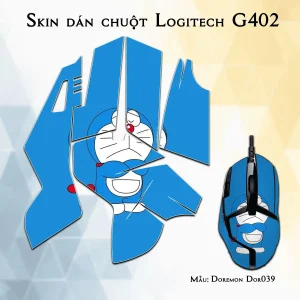 Skin dán chuột Logitech G402 mẫu Doremon Dor039
