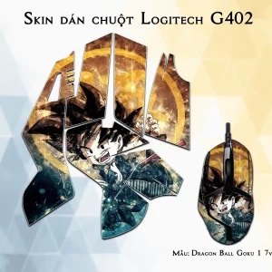 Skin dán chuột Logitech G402 mẫu Dragon Ball Goku 1 7vnr50