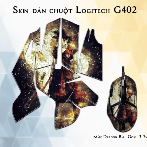 Skin dán chuột Logitech G402 mẫu Dragon Ball Goku 3 7vnr72