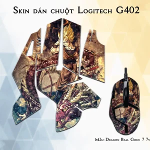 Skin dán chuột Logitech G402 mẫu Dragon Ball Goku 7 7vnr76