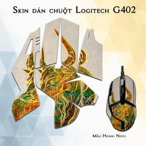 Skin dán chuột Logitech G402 mẫu Hoàng Ngưu