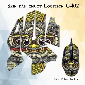 Skin dán chuột Logitech G402 mẫu Hộ Pháp Kim Lân