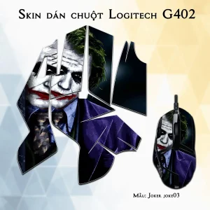 Skin dán chuột Logitech G402 mẫu Joker joke03