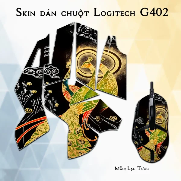 Skin dán chuột Logitech G402 mẫu Lạc Tước