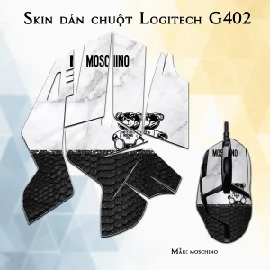 Skin dán chuột Logitech G402 mẫu moschino