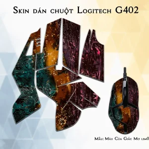 Skin dán chuột Logitech G402 mẫu Màu Của Giấc Mơ lsm028