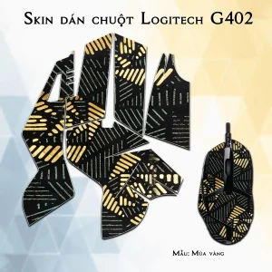 Skin dán chuột Logitech G402 mẫu Mùa vàng