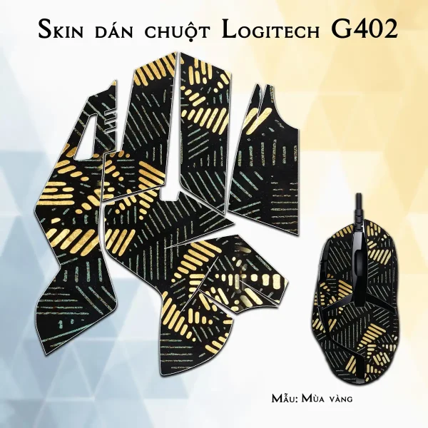 Skin dán chuột Logitech G402 mẫu Mùa vàng
