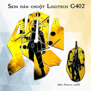 Skin dán chuột Logitech G402 mẫu Naruto nar02