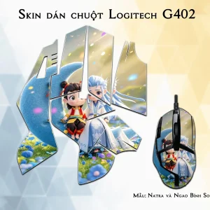 Skin dán chuột Logitech G402 mẫu Natra và Ngao Bính Socute nt03