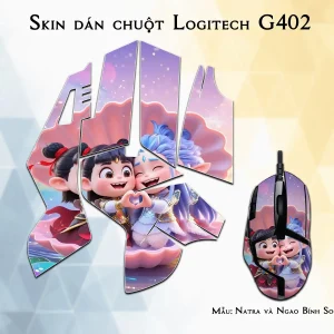 Skin dán chuột Logitech G402 mẫu Natra và Ngao Bính Socute nt09