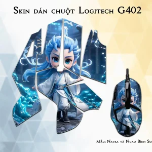 Skin dán chuột Logitech G402 mẫu Natra và Ngao Bính Socute nt14