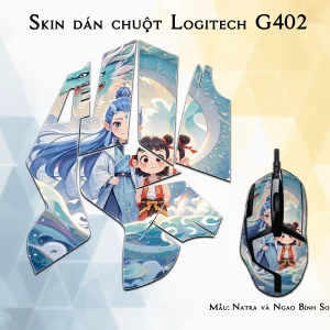 Skin dán chuột Logitech G402 mẫu Natra và Ngao Bính Socute nt17