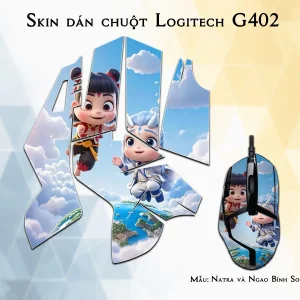 Skin dán chuột Logitech G402 mẫu Natra và Ngao Bính Socute nt18