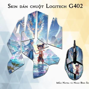 Skin dán chuột Logitech G402 mẫu Natra và Ngao Bính Socute nt19