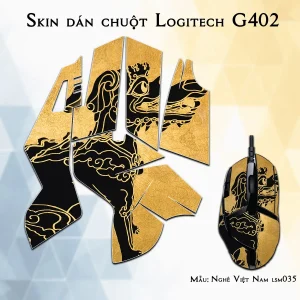 Skin dán chuột Logitech G402 mẫu Nghê Việt Nam lsm035