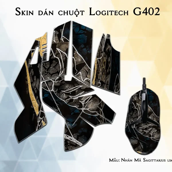 Skin dán chuột Logitech G402 mẫu Nhân Mã Sagittarius lsm036