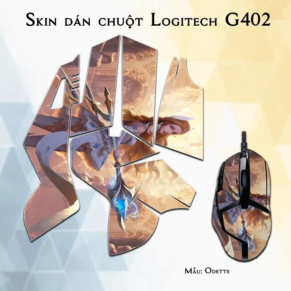 Skin dán chuột Logitech G402 mẫu Odette
