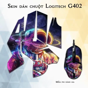Skin dán chuột Logitech G402 mẫu phi hành gia
