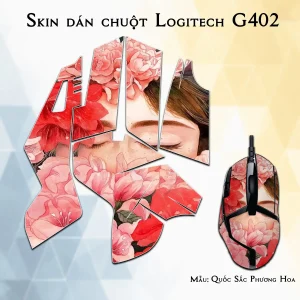 Skin dán chuột Logitech G402 mẫu Quốc Sắc Phương Hoa