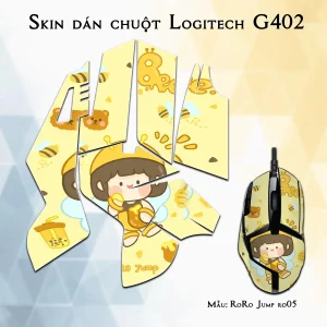 Skin dán chuột Logitech G402 mẫu RoRo Jump ro05