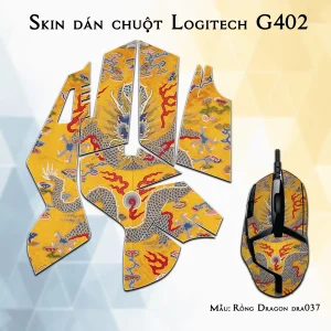 Skin dán chuột Logitech G402 mẫu Rồng Dragon dra037