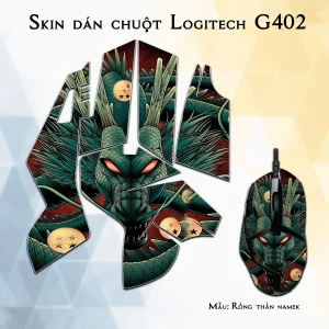 Skin dán chuột Logitech G402 mẫu Rồng thần namek