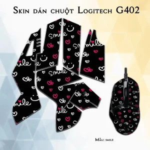 Skin dán chuột Logitech G402 mẫu smile